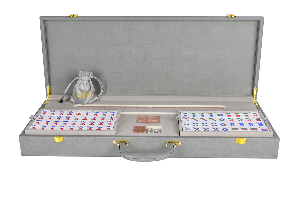 Rose Gold Sparkle Mahjong Set