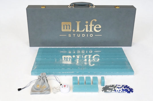 Azure Mist Mahjong Set (37)