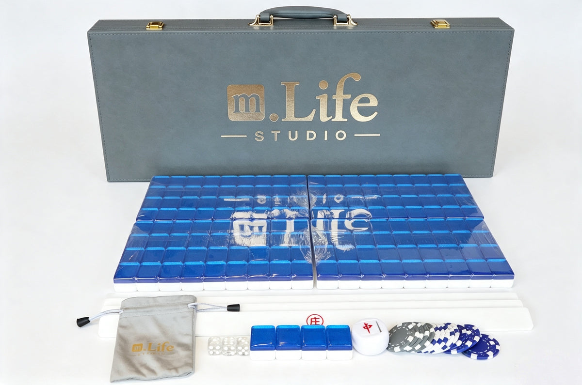 Sapphire Sparkle Mahjong Set (37)