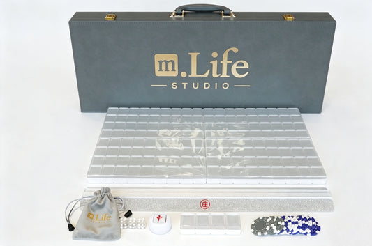 Silver Sparkle Mahjong Set (37)
