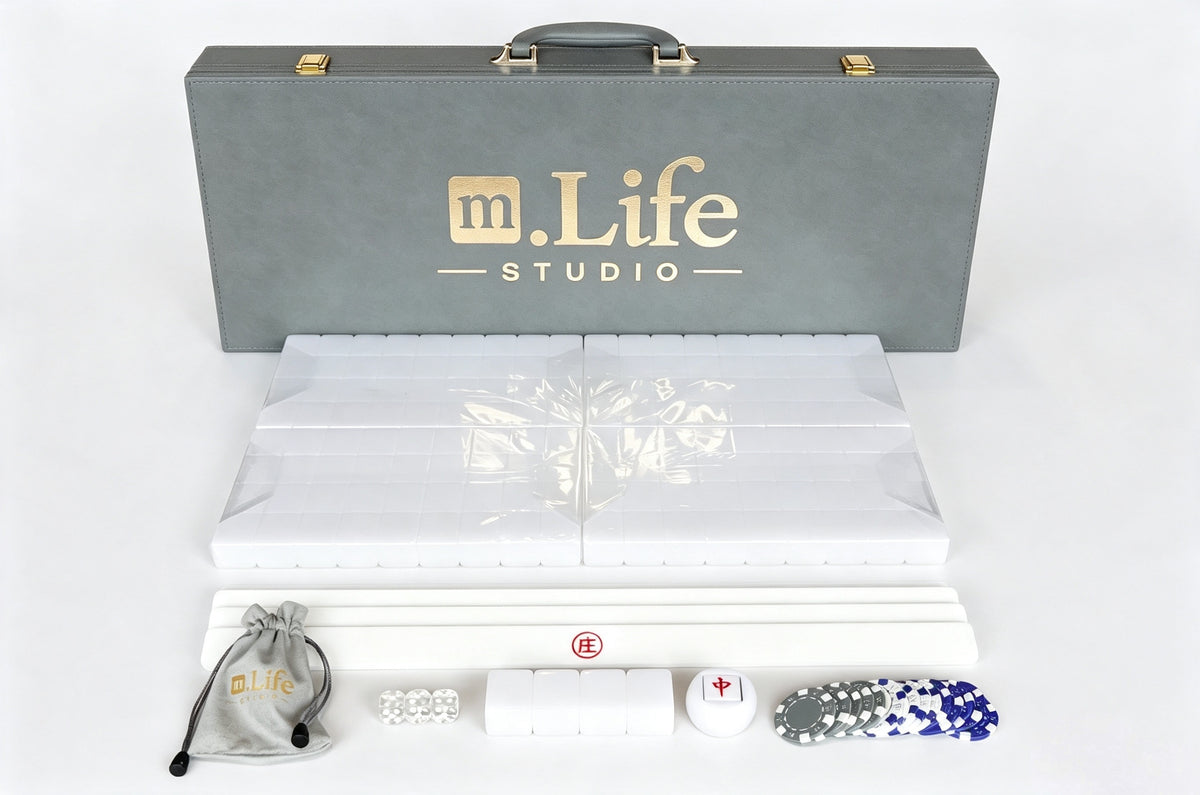 Cream White Mahjong Set (37)