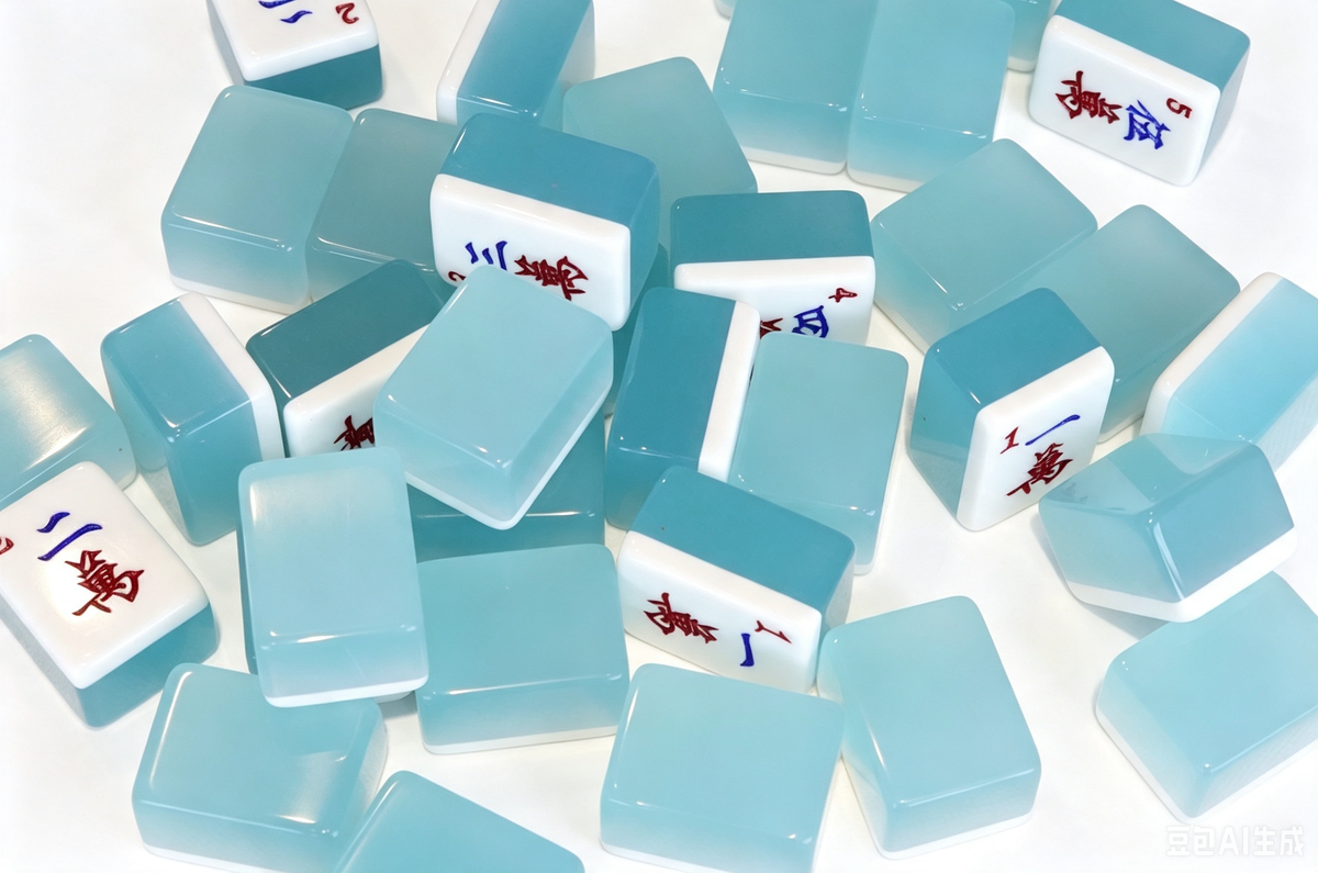 Azure Mist Mahjong Set (37)