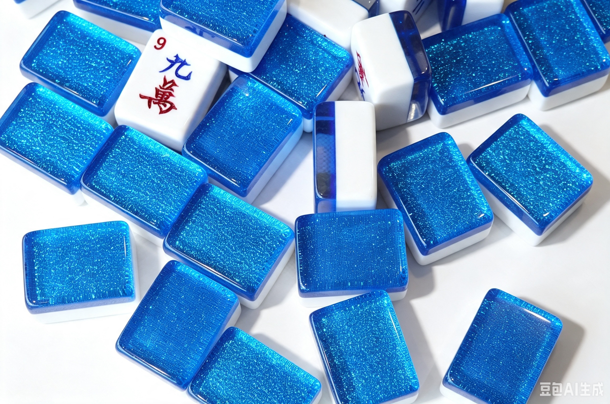 Sapphire Sparkle Mahjong Set (37)