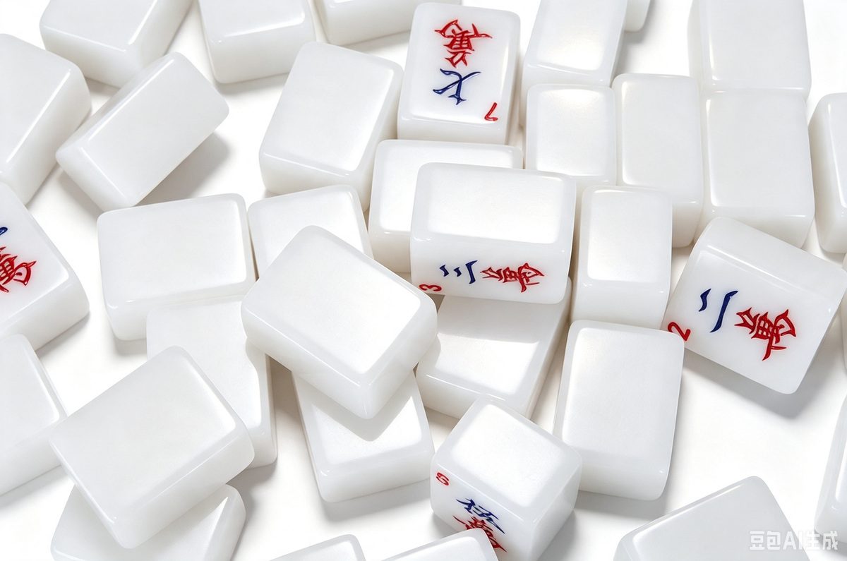 Cream White Mahjong Set (37)
