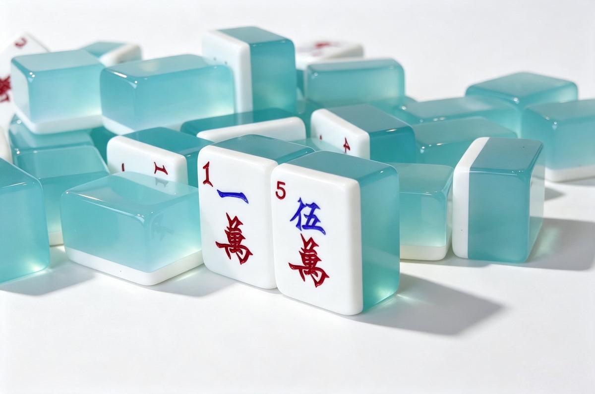 Azure Mist Mahjong Set (37)