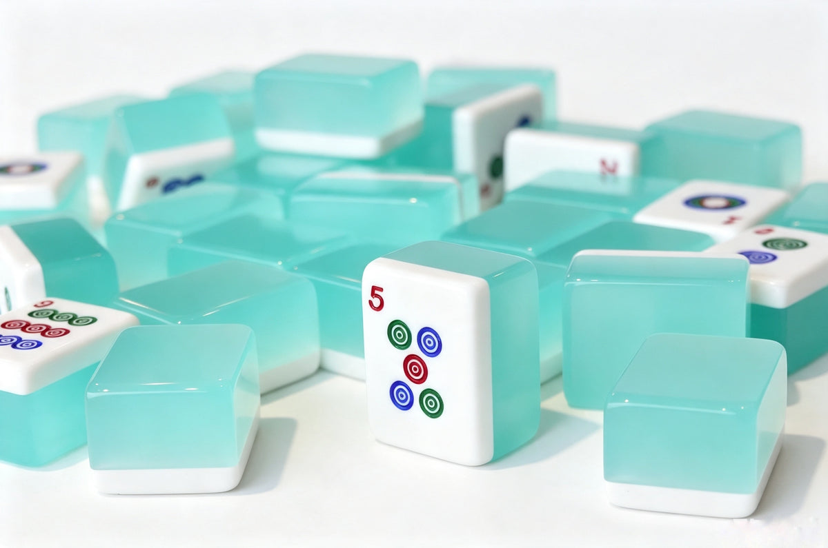 Seafoam Jade Mahjong Set (37)