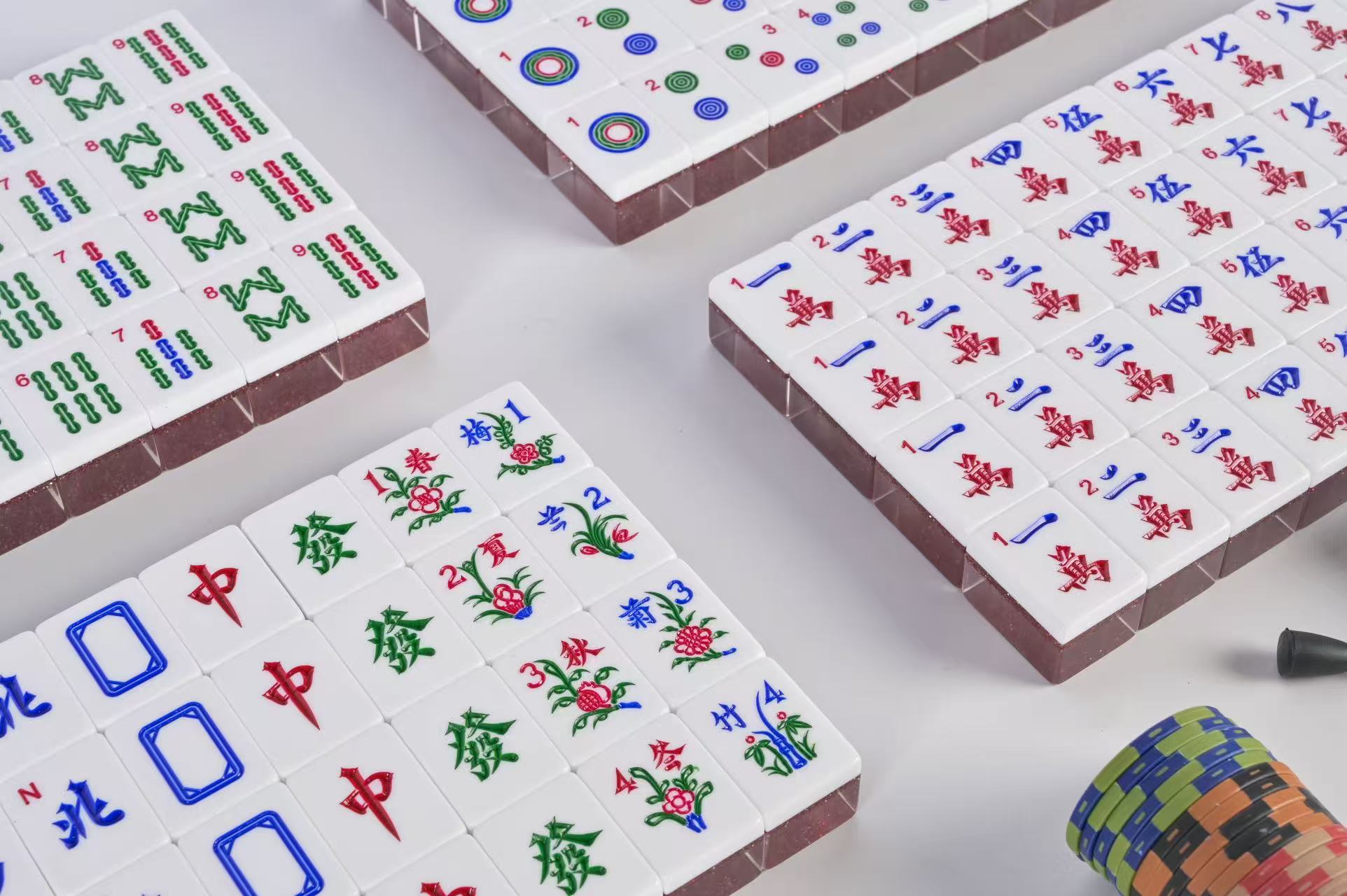 Ruby Sparkle Mahjong Set