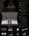 Azure Sparkle Mahjong Set