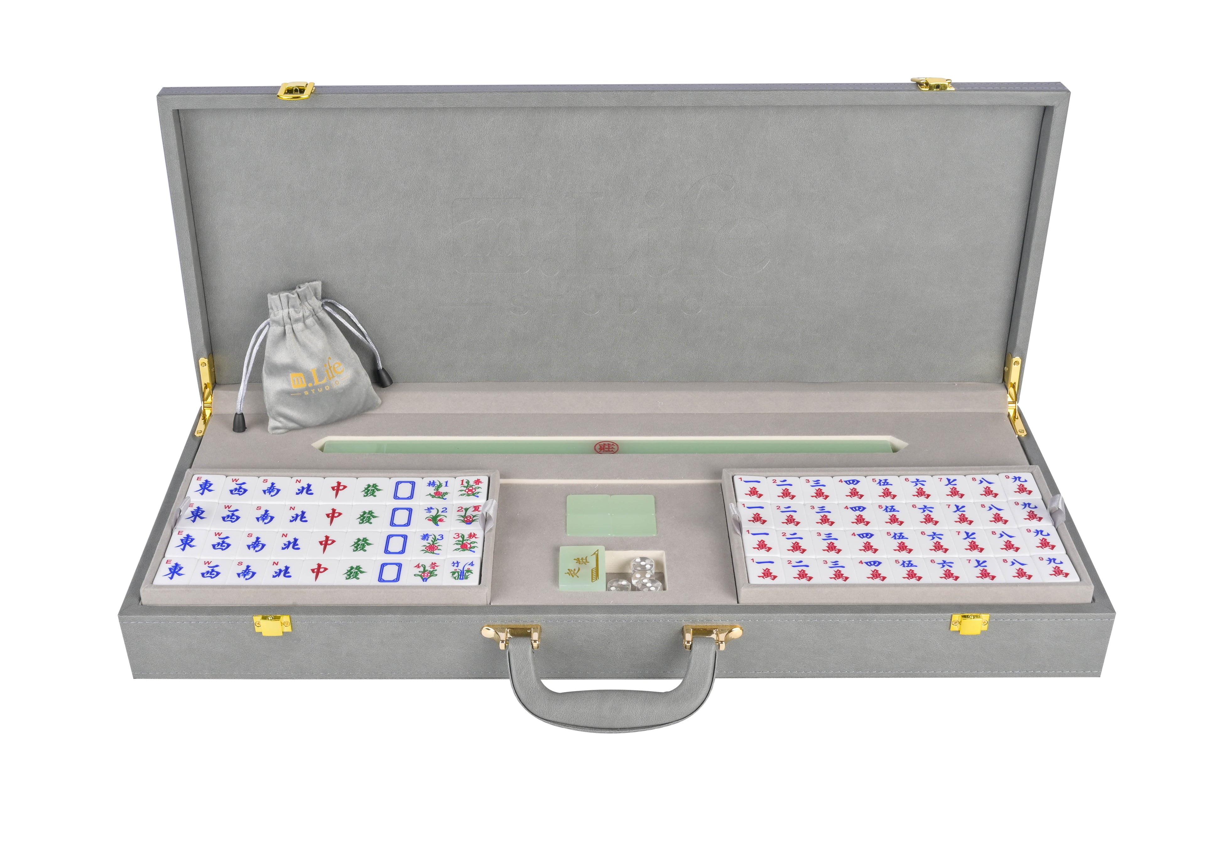 Translucent Green Mahjong Set