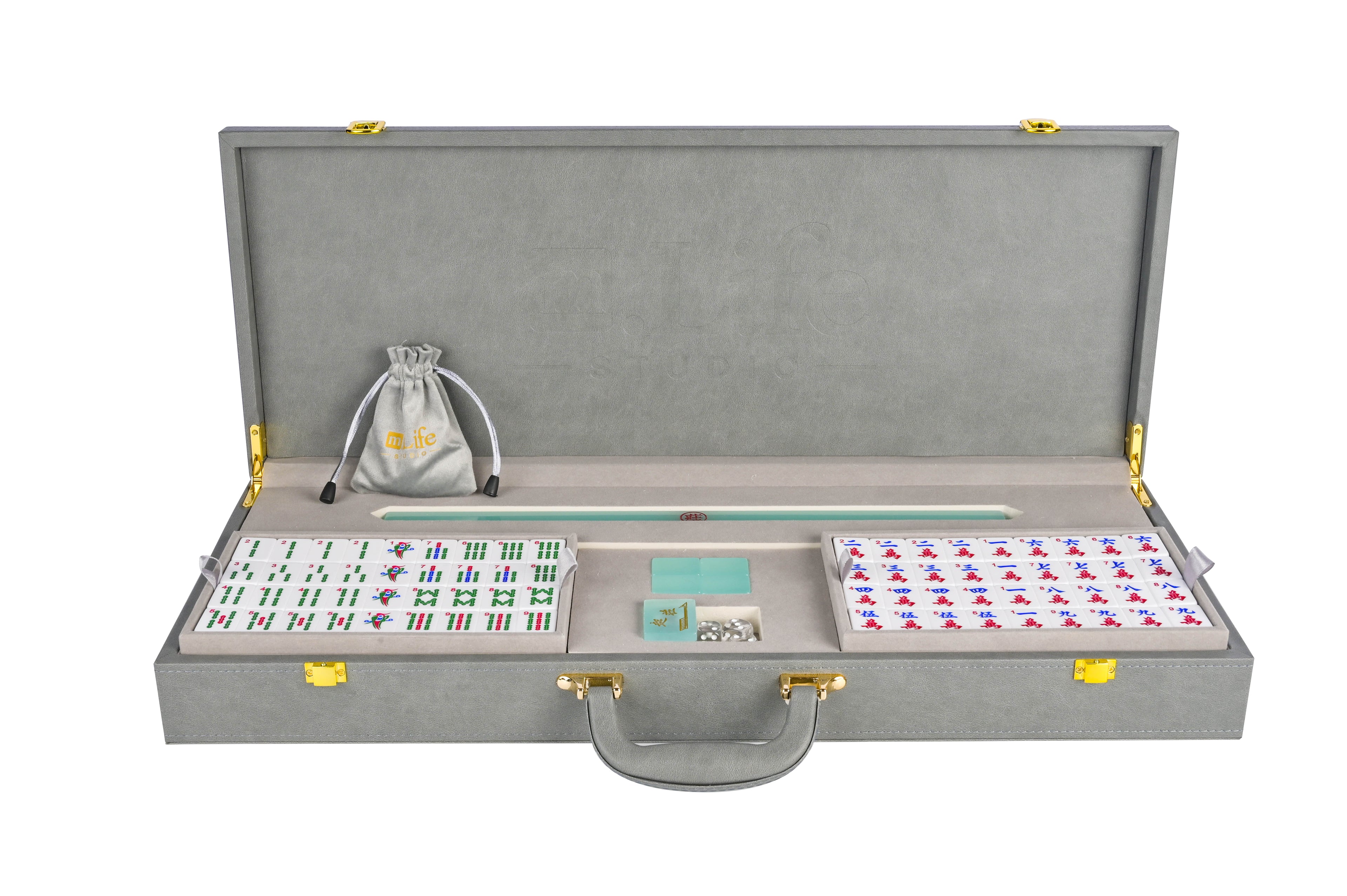 Seafoam Jade Mahjong Set