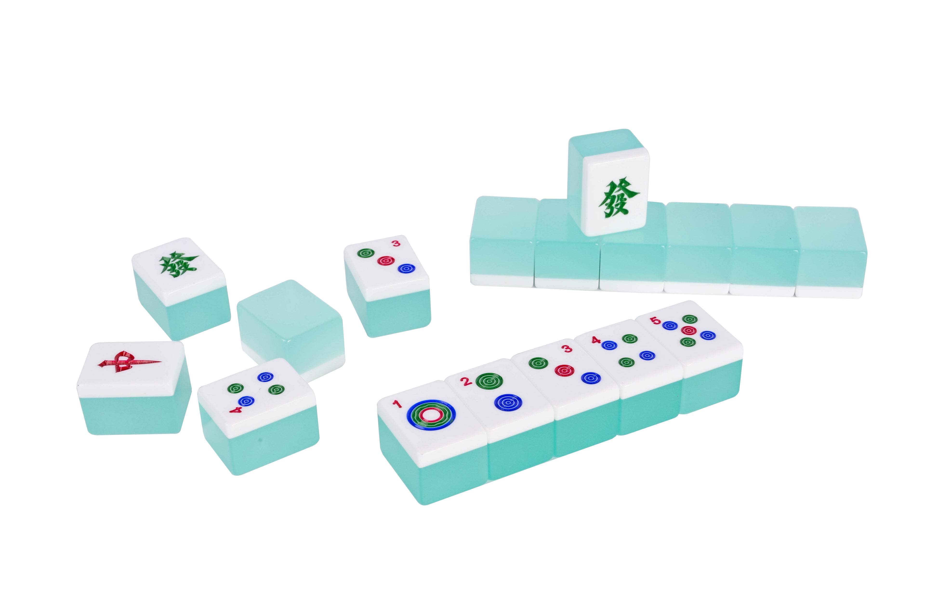 Seafoam Jade Mahjong Set