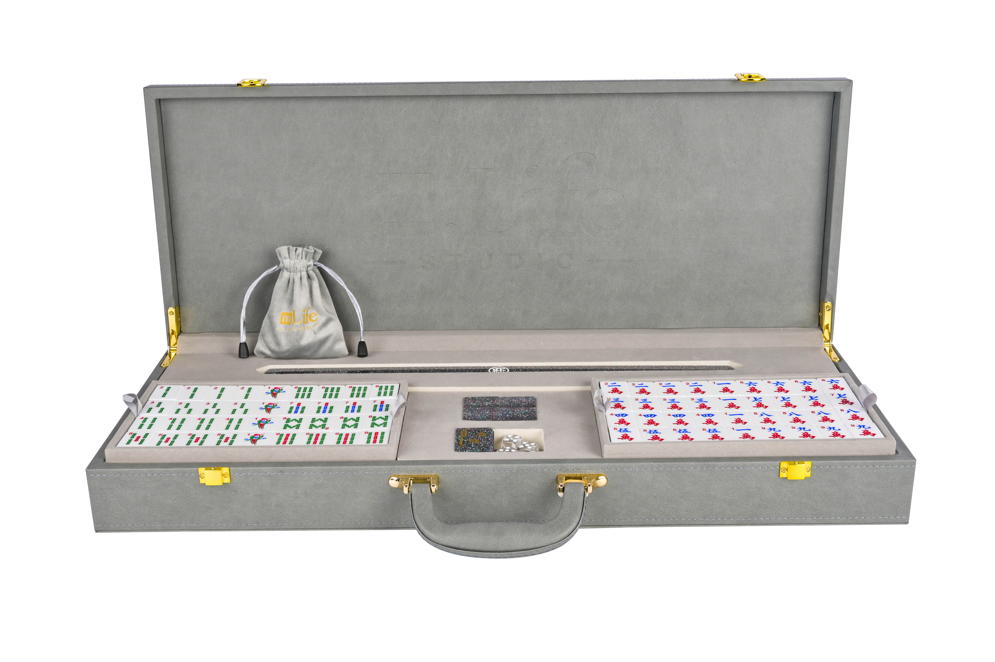 Onyx Sparkle Mahjong Set