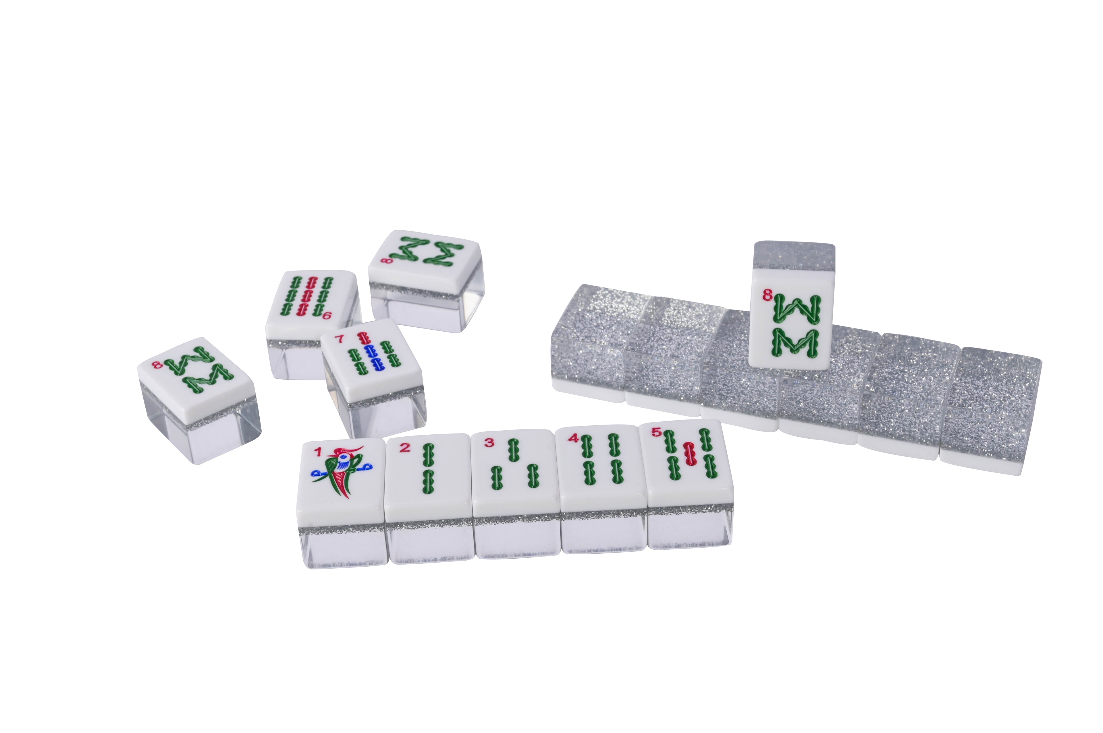 Silver Sparkle Mahjong Set