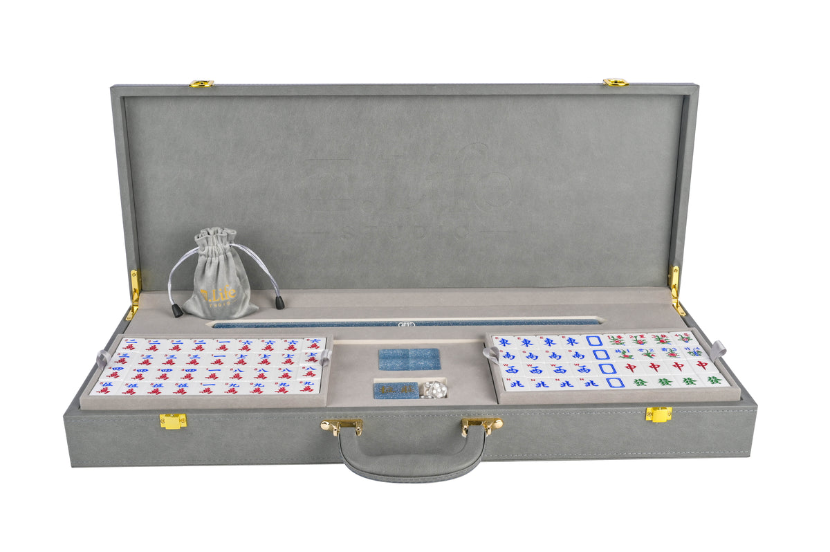 Azure Sparkle Mahjong Set