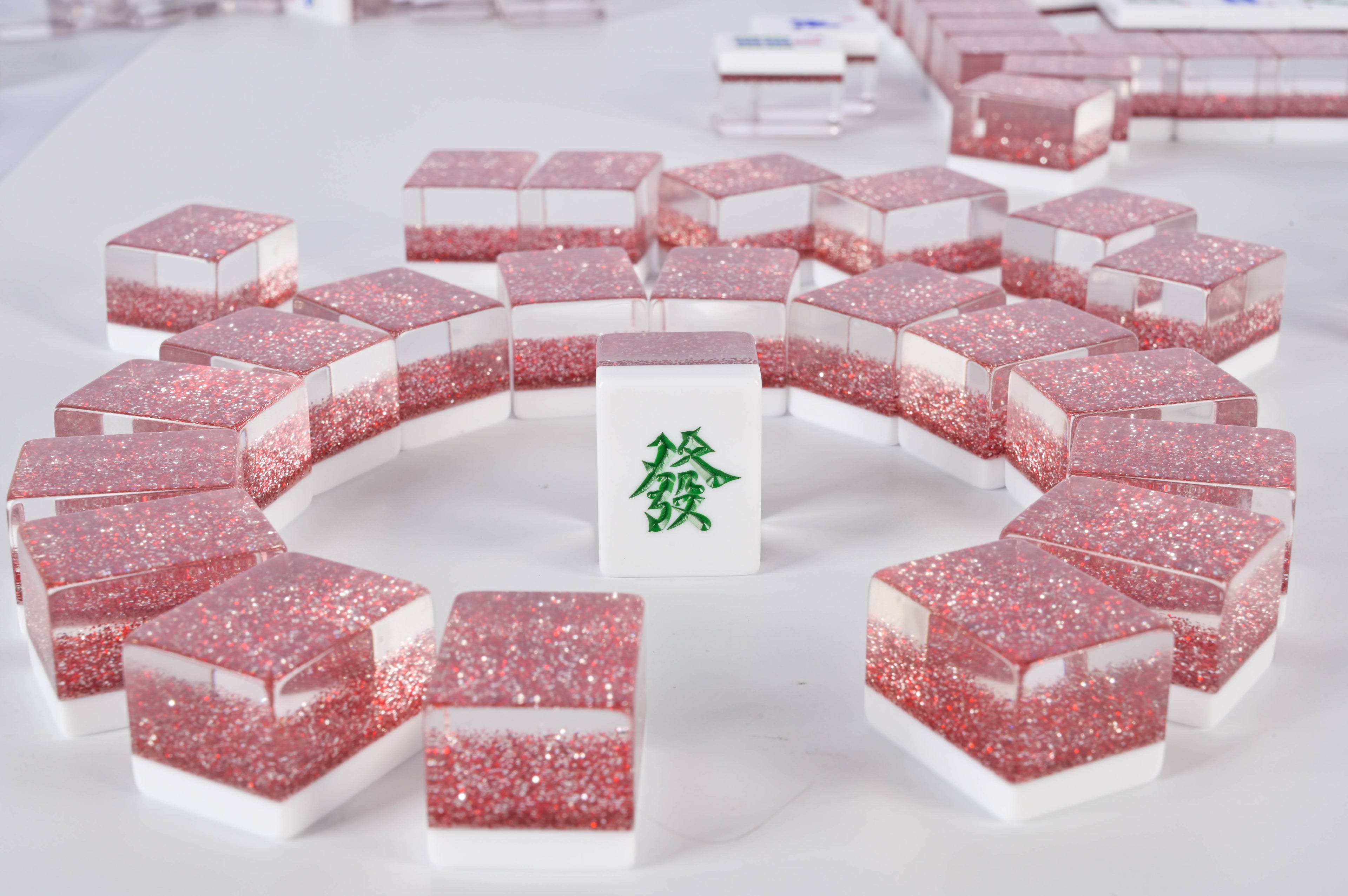 Ruby Sparkle Mahjong Set