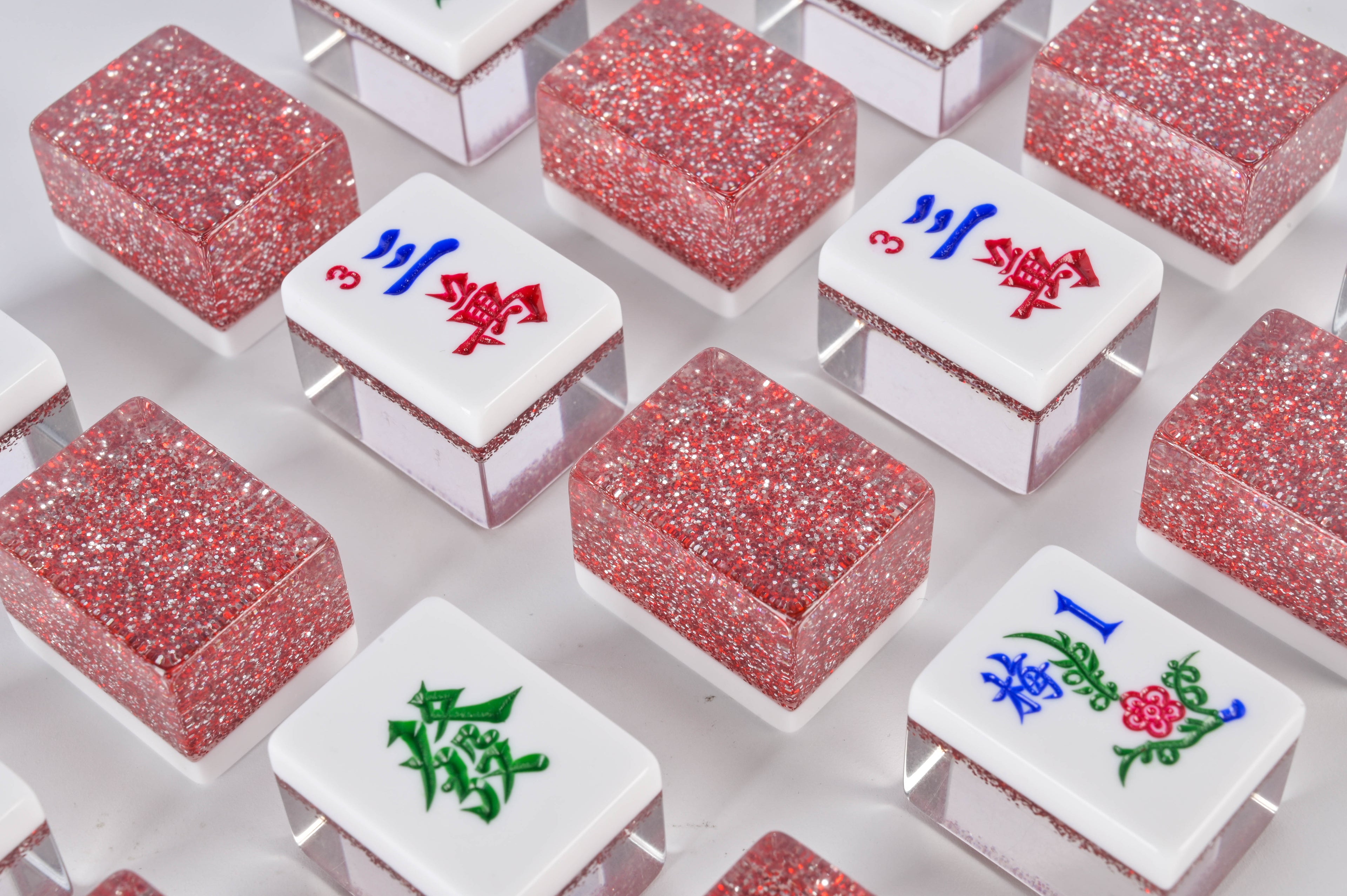 Ruby Sparkle Mahjong Set