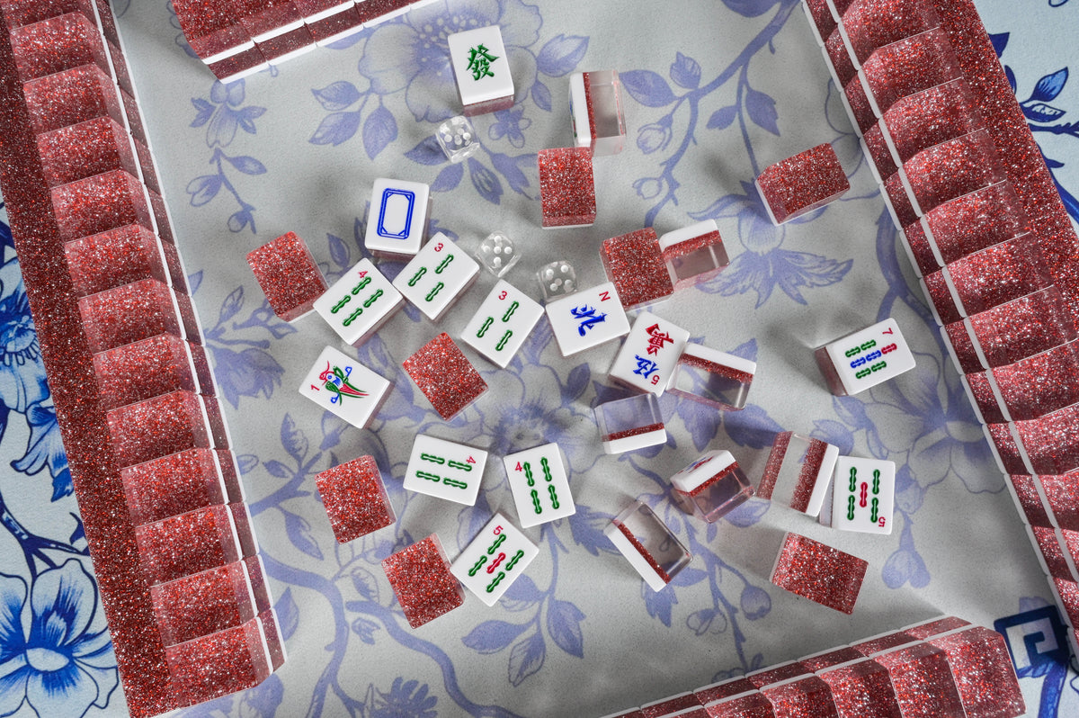Ruby Sparkle Mahjong Set