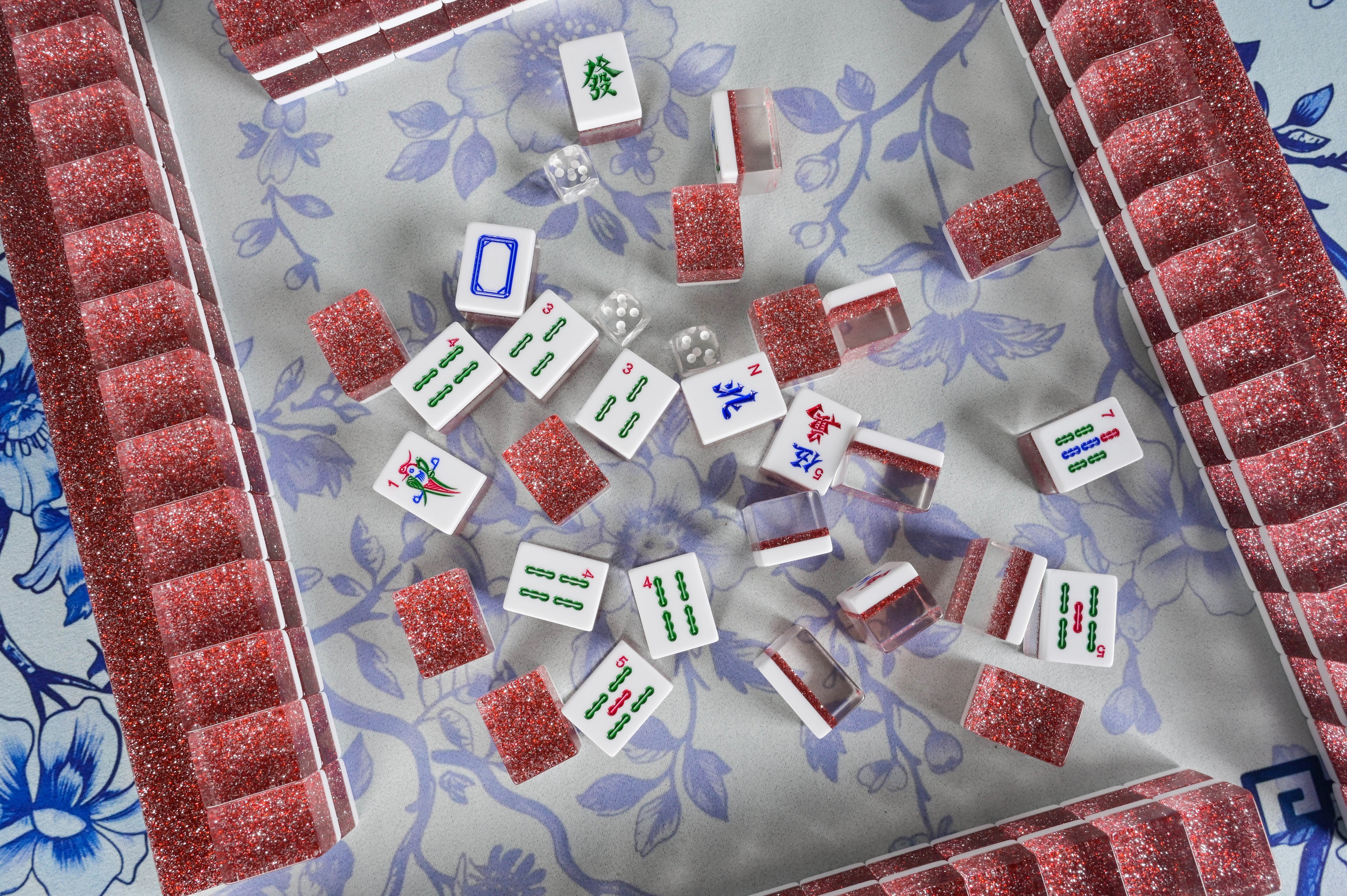 Ruby Sparkle Mahjong Set