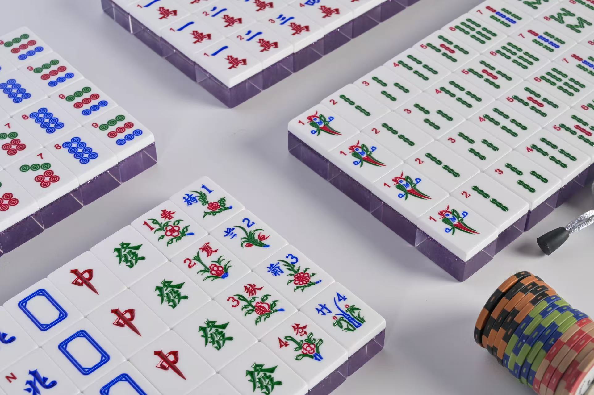 Lilac Sparkle Mahjong Set