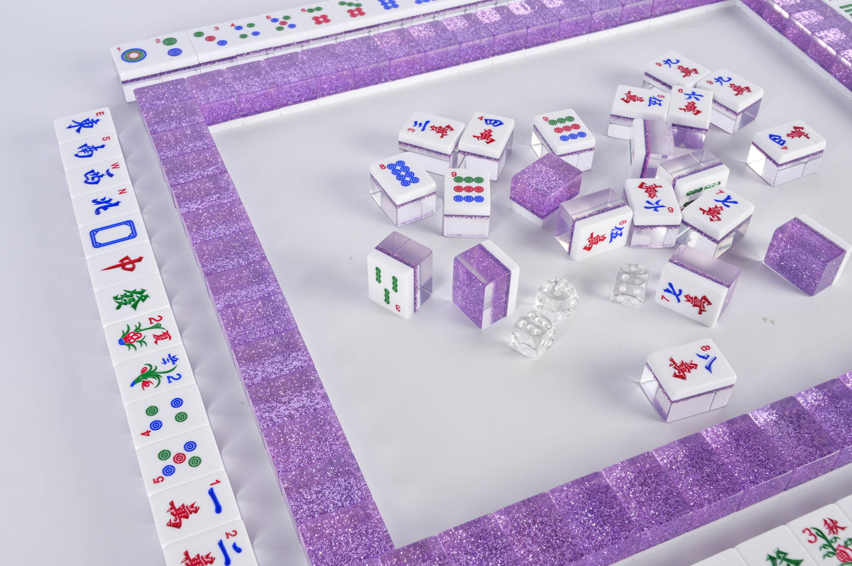 Lilac Sparkle Mahjong Set