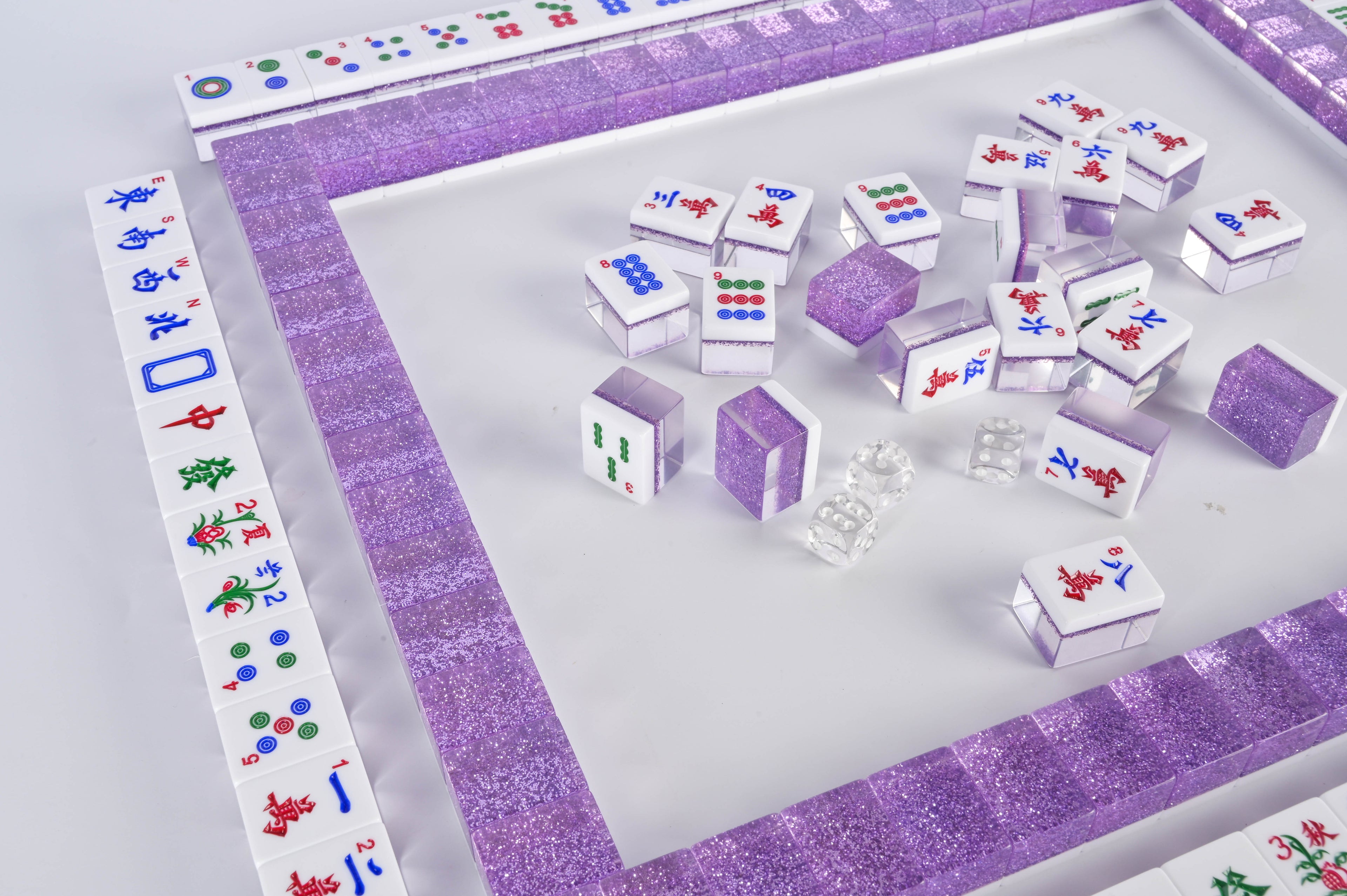 Lilac Sparkle Mahjong Set