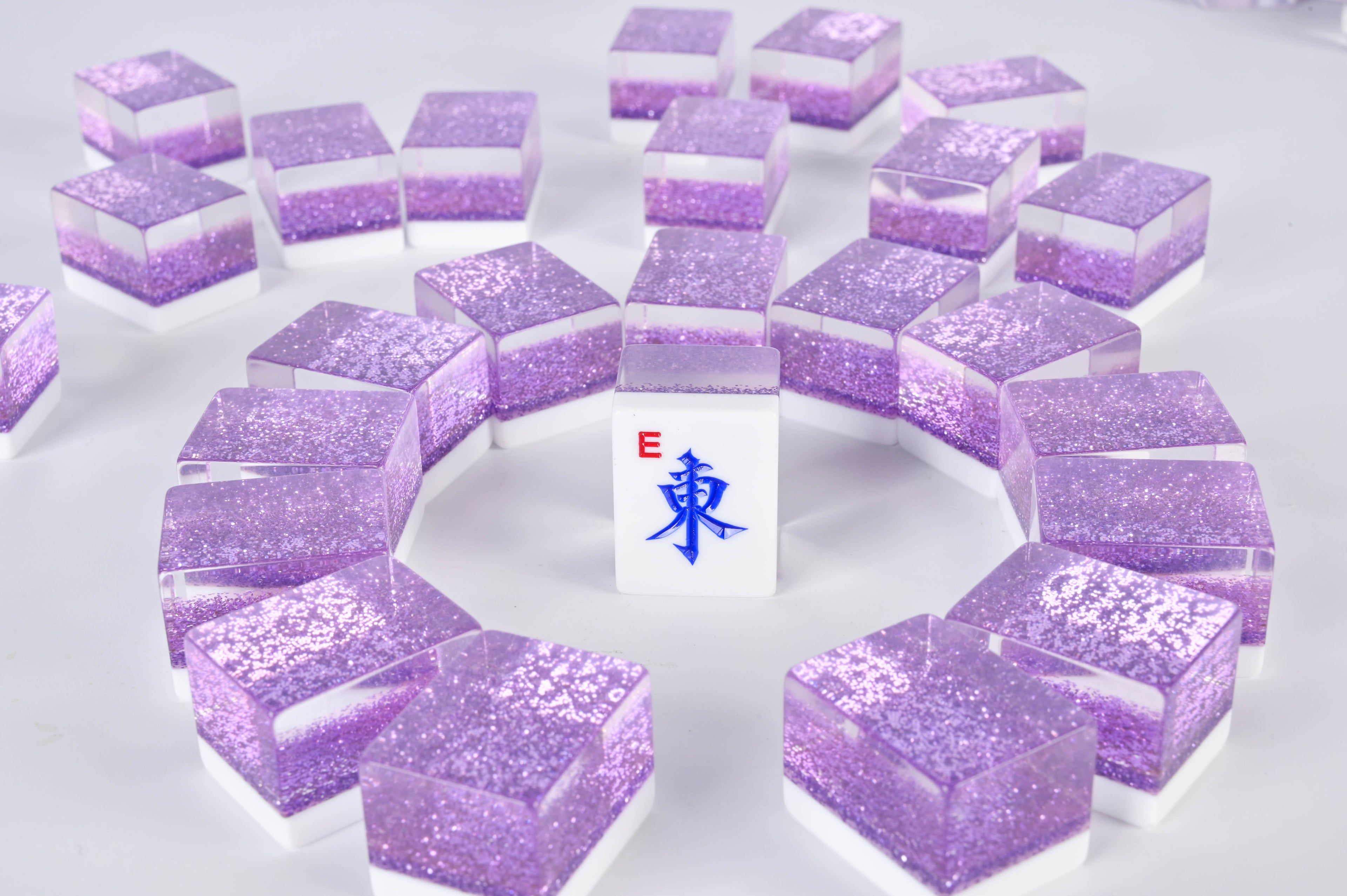 Lilac Sparkle Mahjong Set