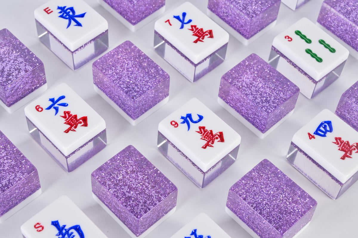 Lilac Sparkle Mahjong Set