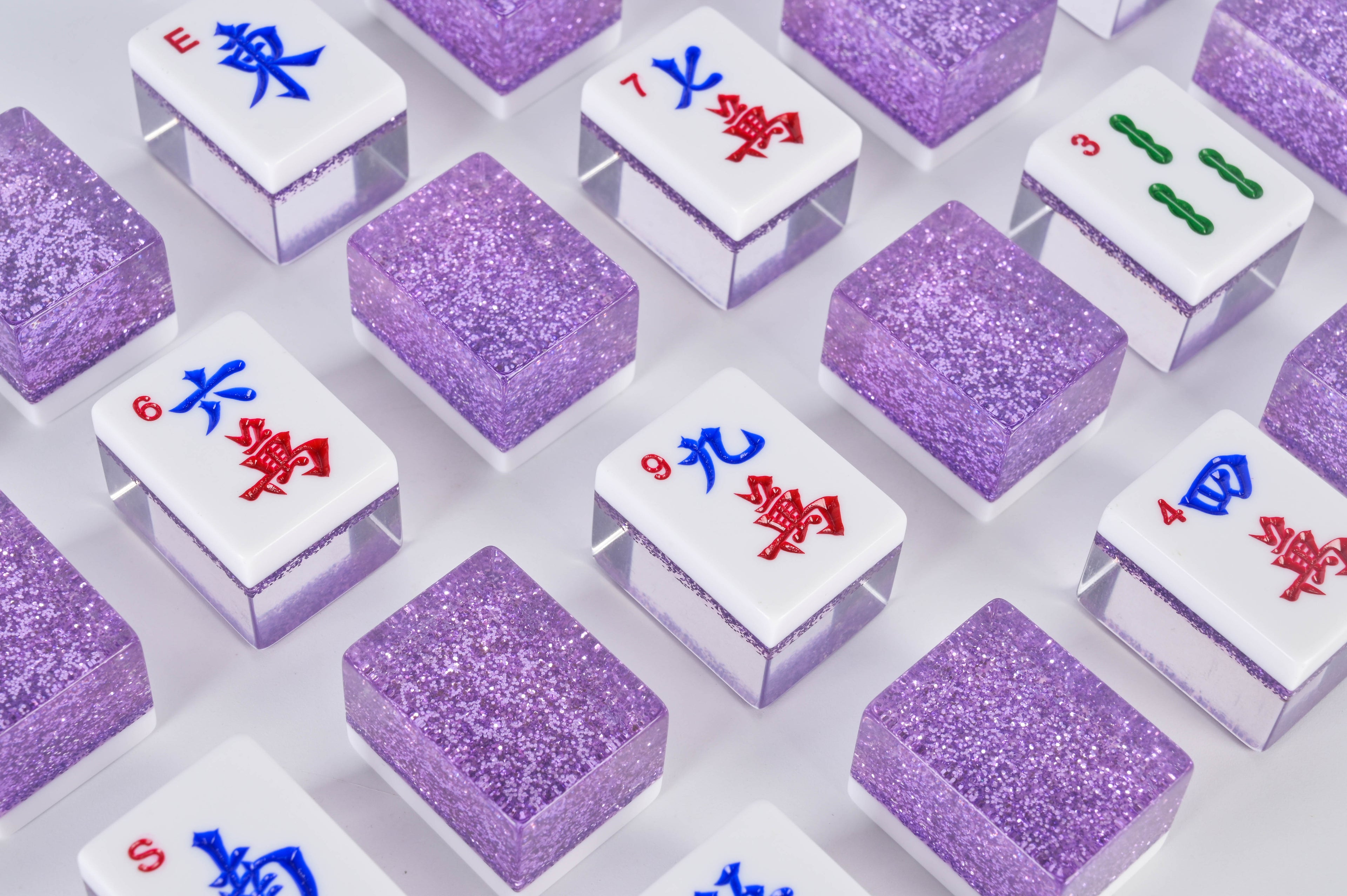 Lilac Sparkle Mahjong Set