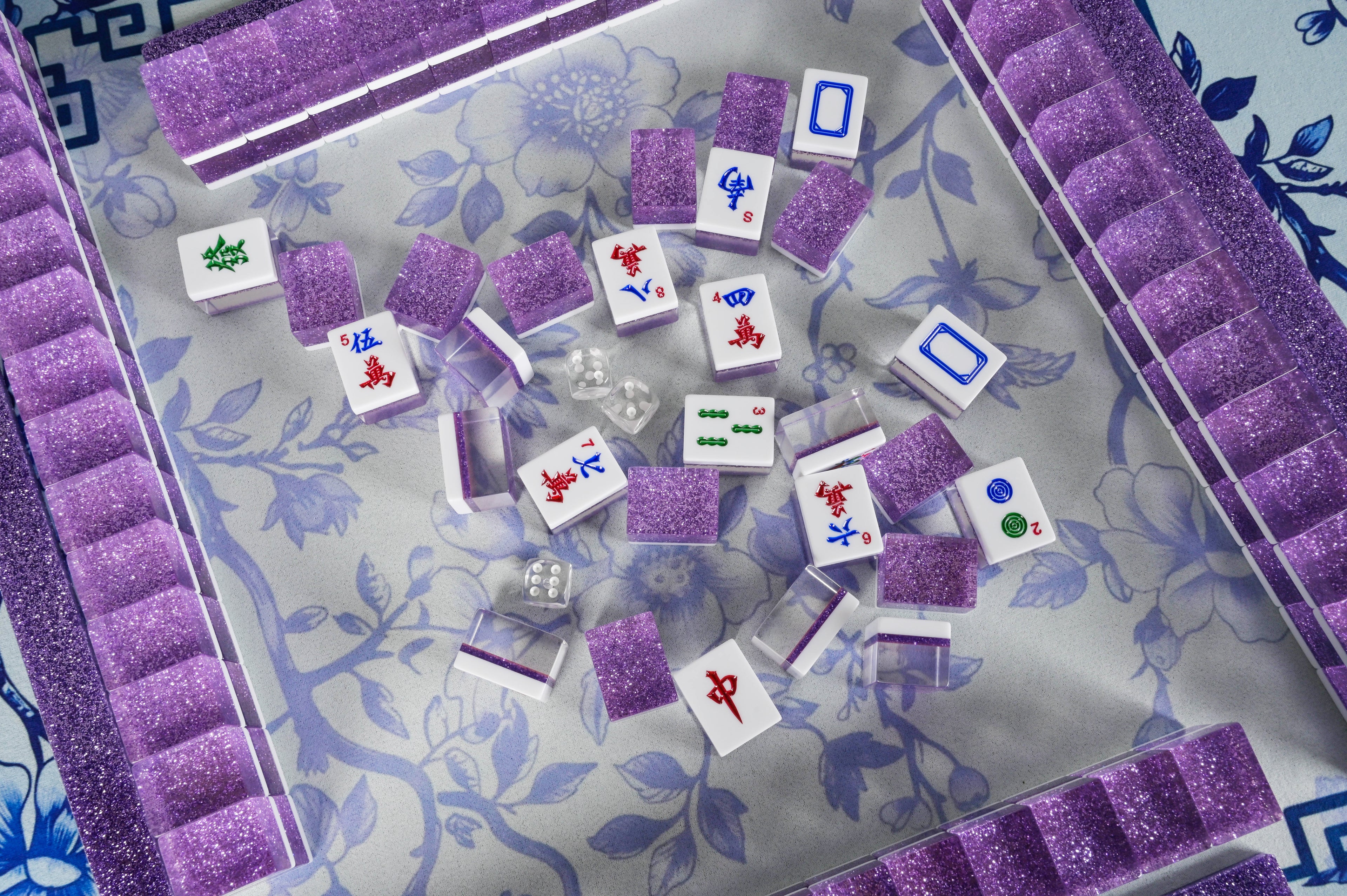 Lilac Sparkle Mahjong Set