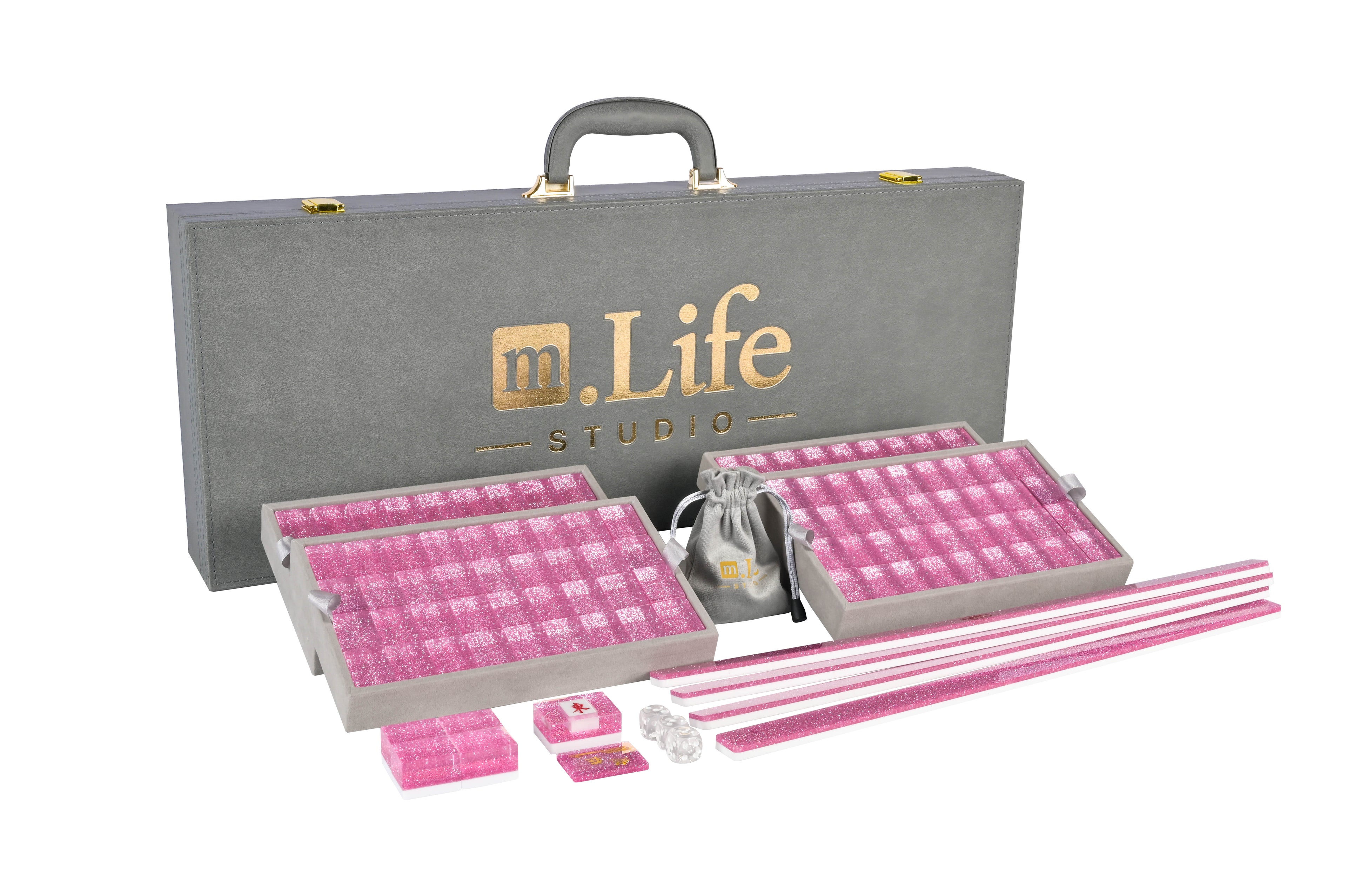 Blush Sparkle Mahjong Set