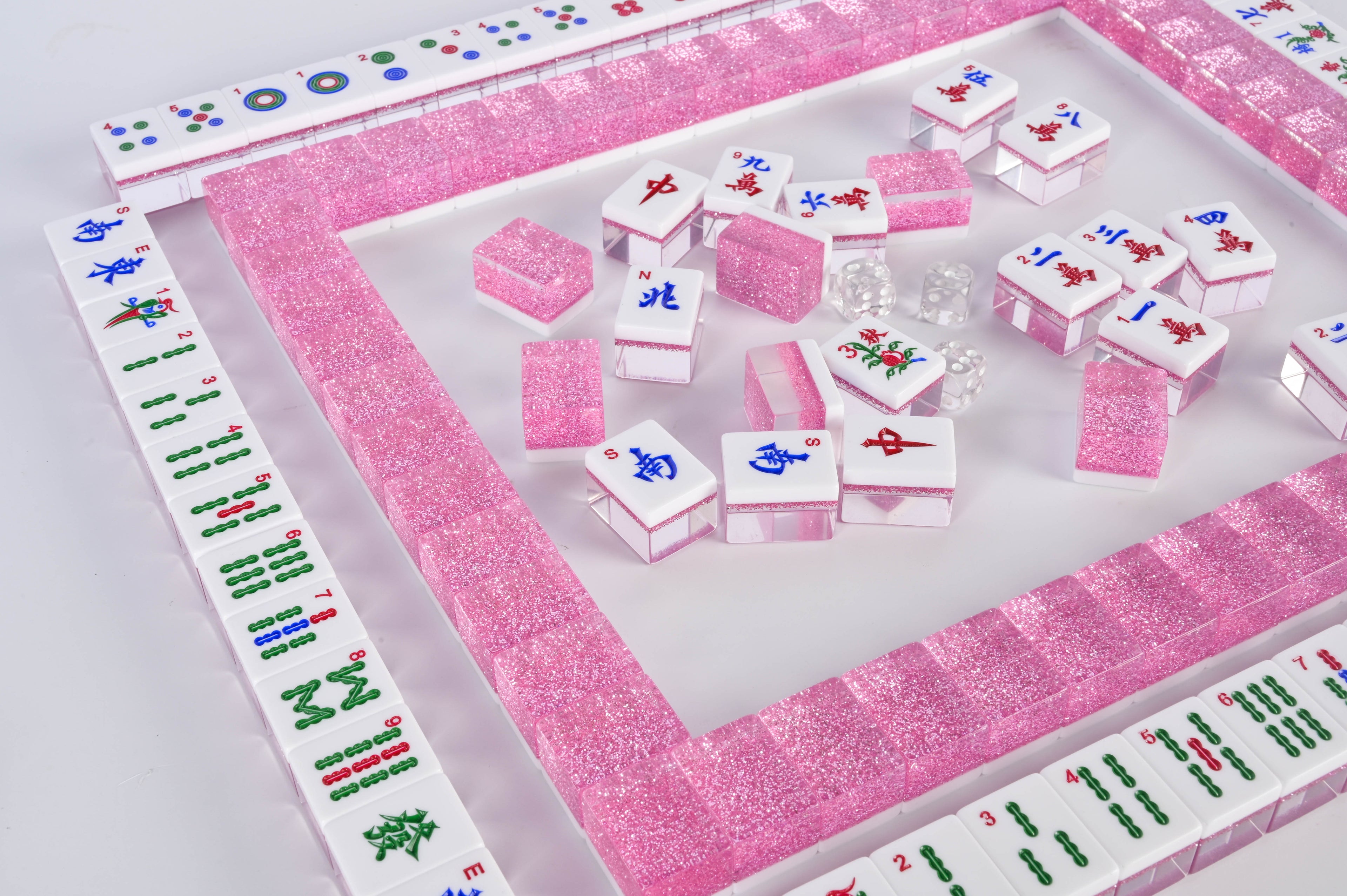 Blush Sparkle Mahjong Set