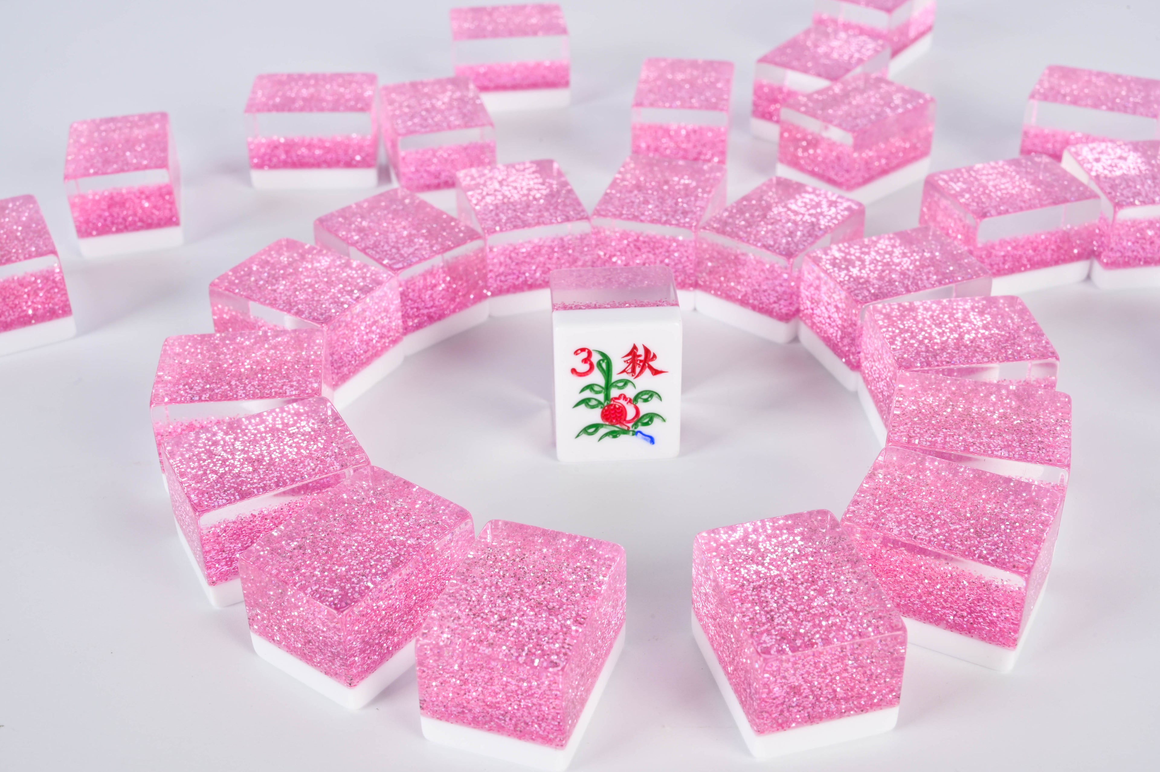 Blush Sparkle Mahjong Set