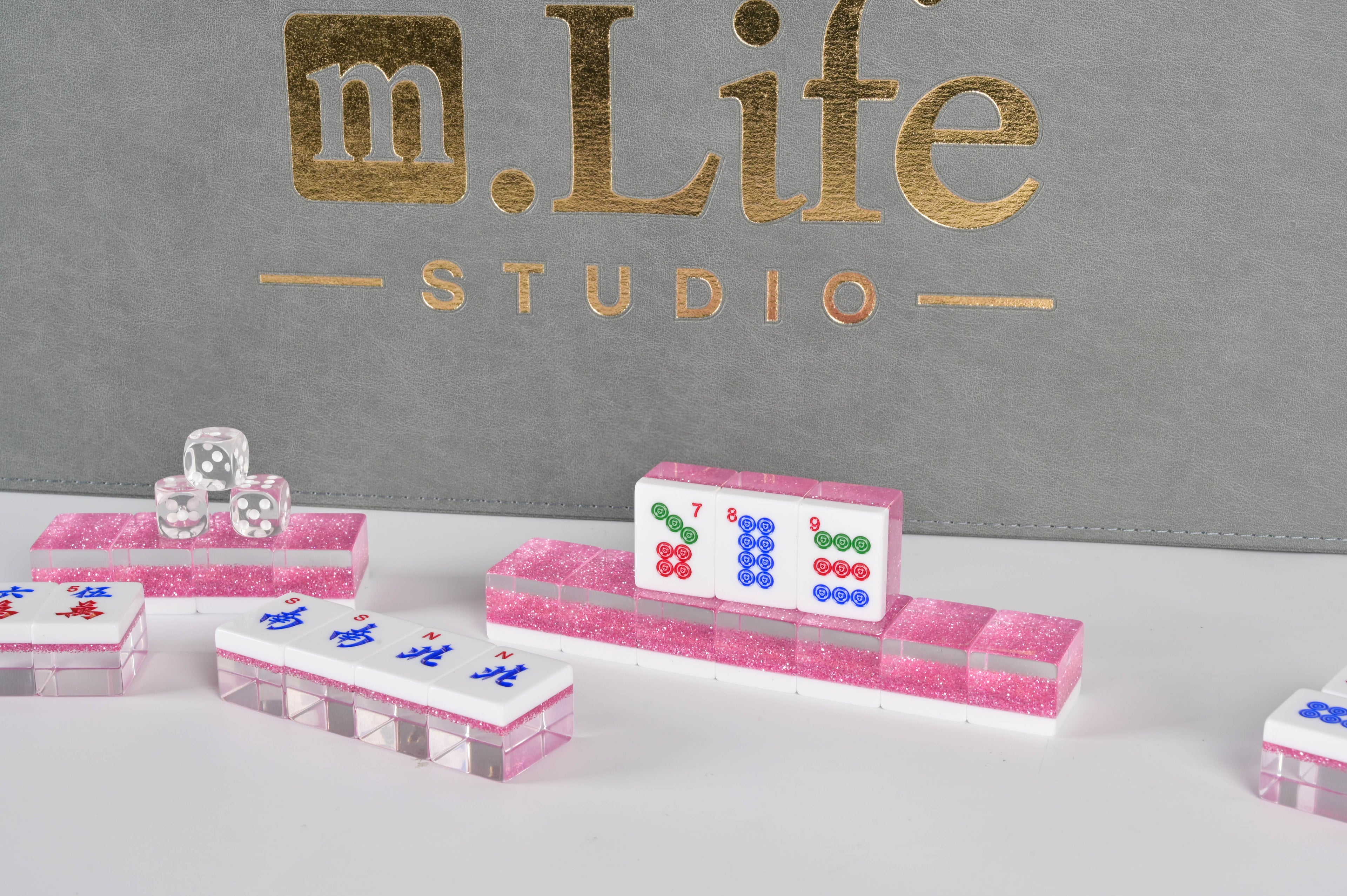 Blush Sparkle Mahjong Set
