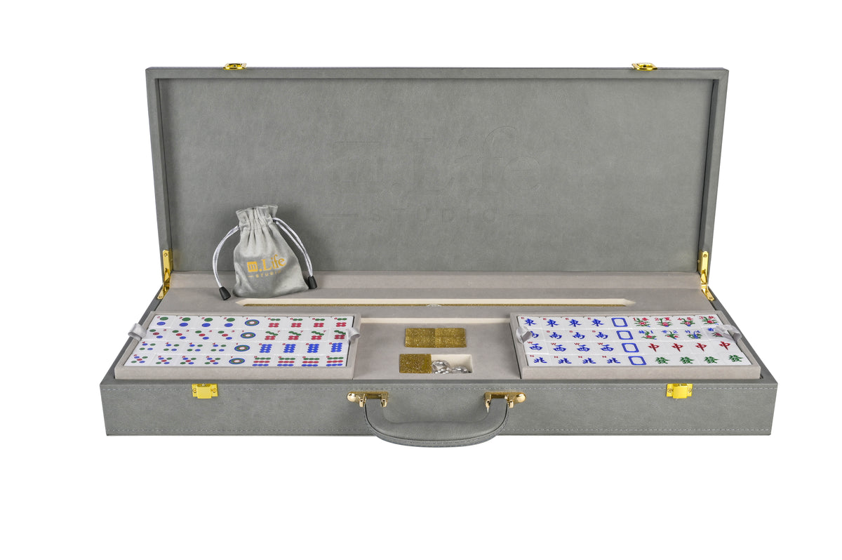 Gold Sparkle Mahjong Set