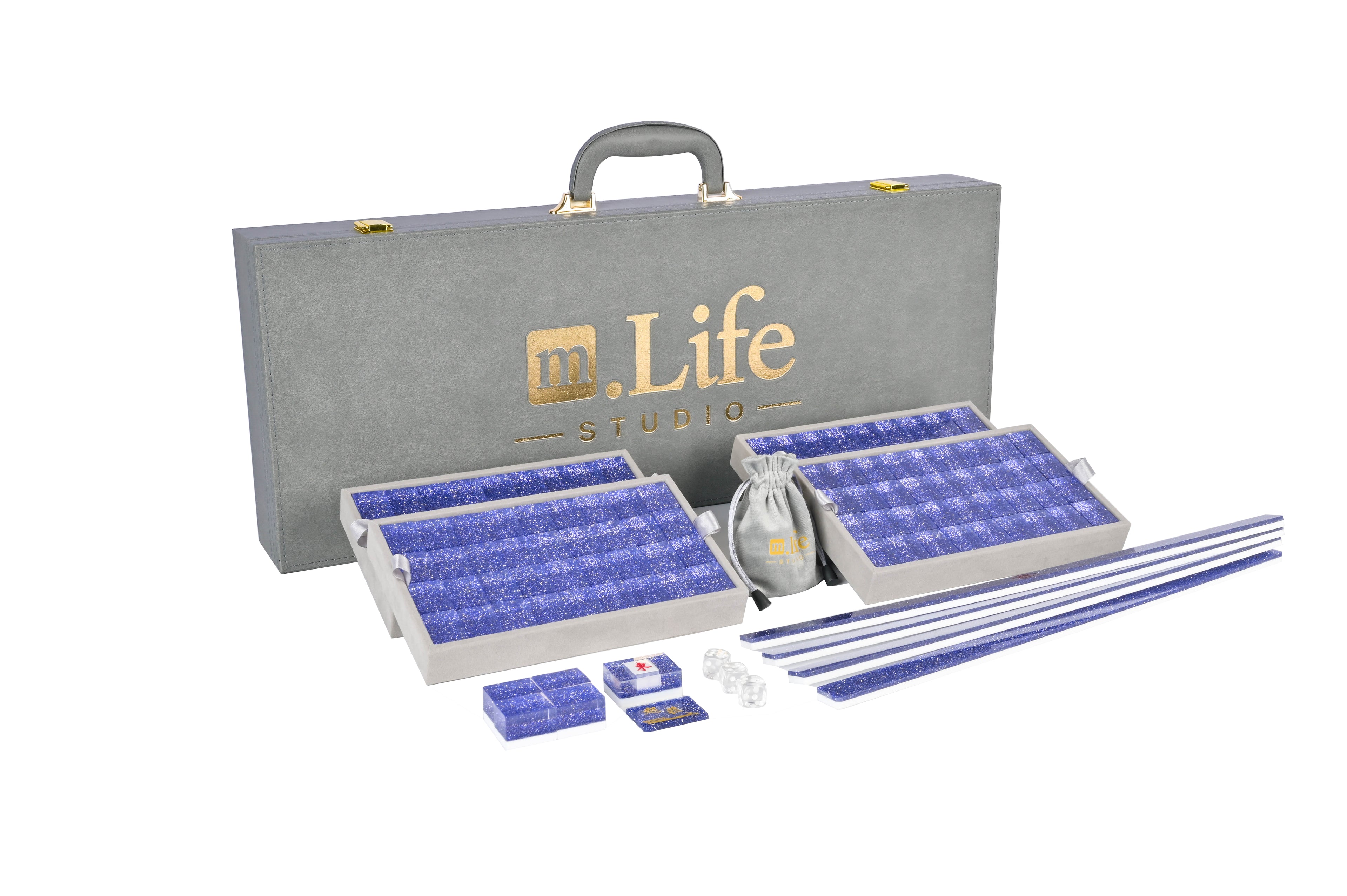 Sapphire Sparkle Mahjong Set