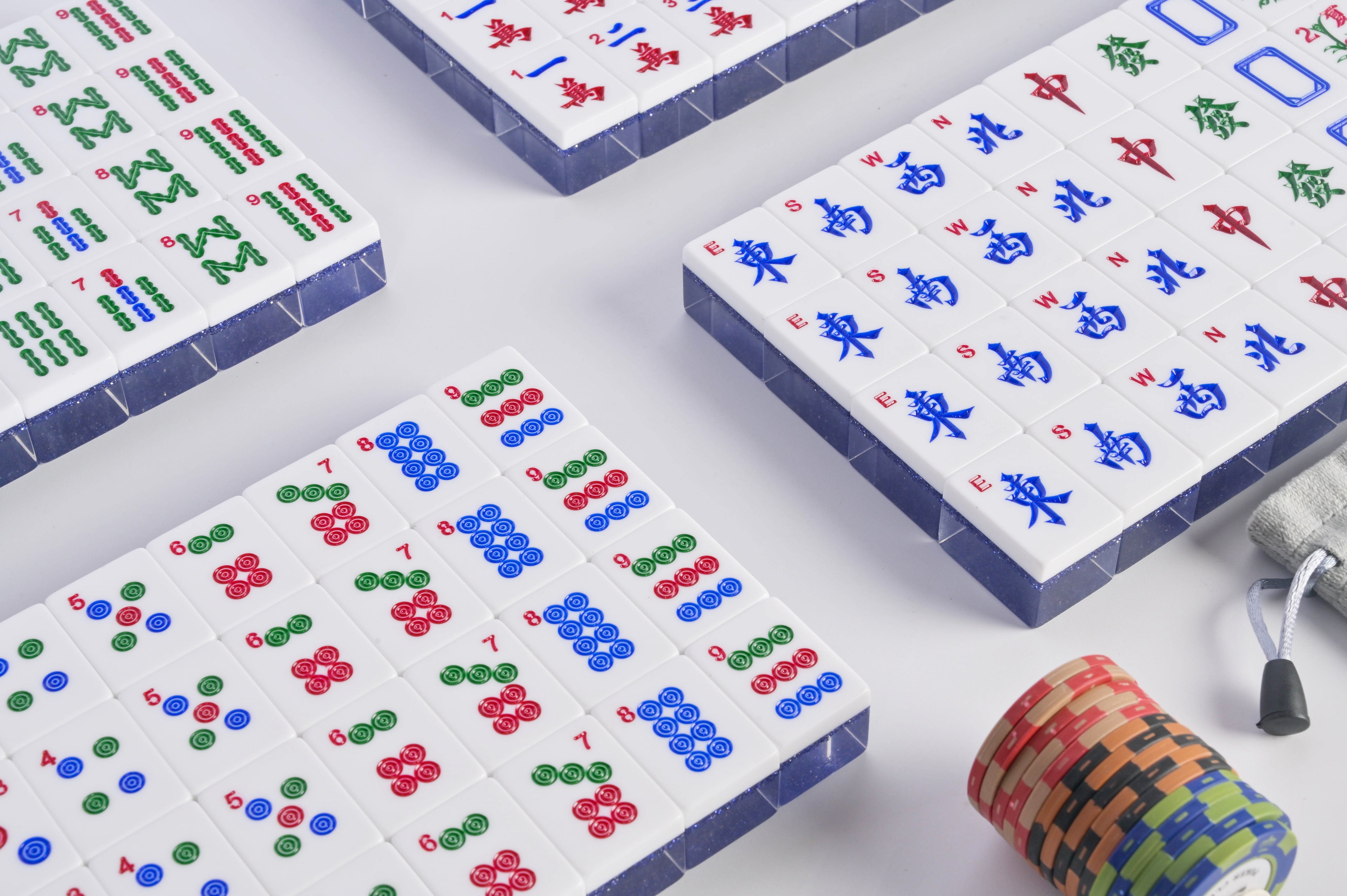 Sapphire Sparkle Mahjong Set