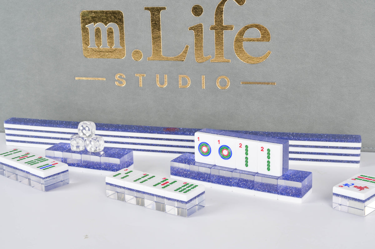 Sapphire Sparkle Mahjong Set