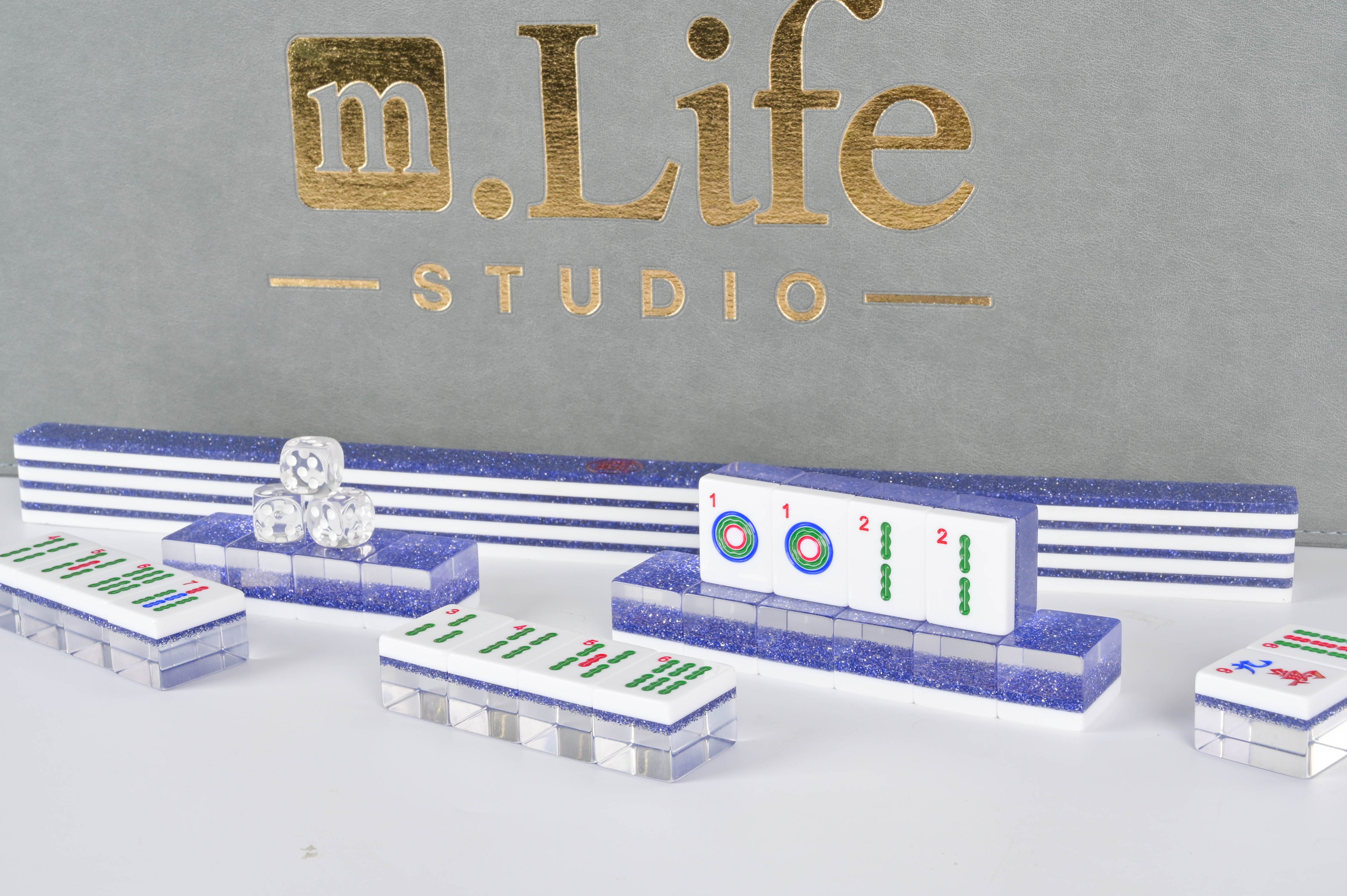 Sapphire Sparkle Mahjong Set