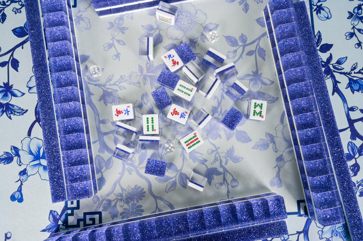 Sapphire Sparkle Mahjong Set