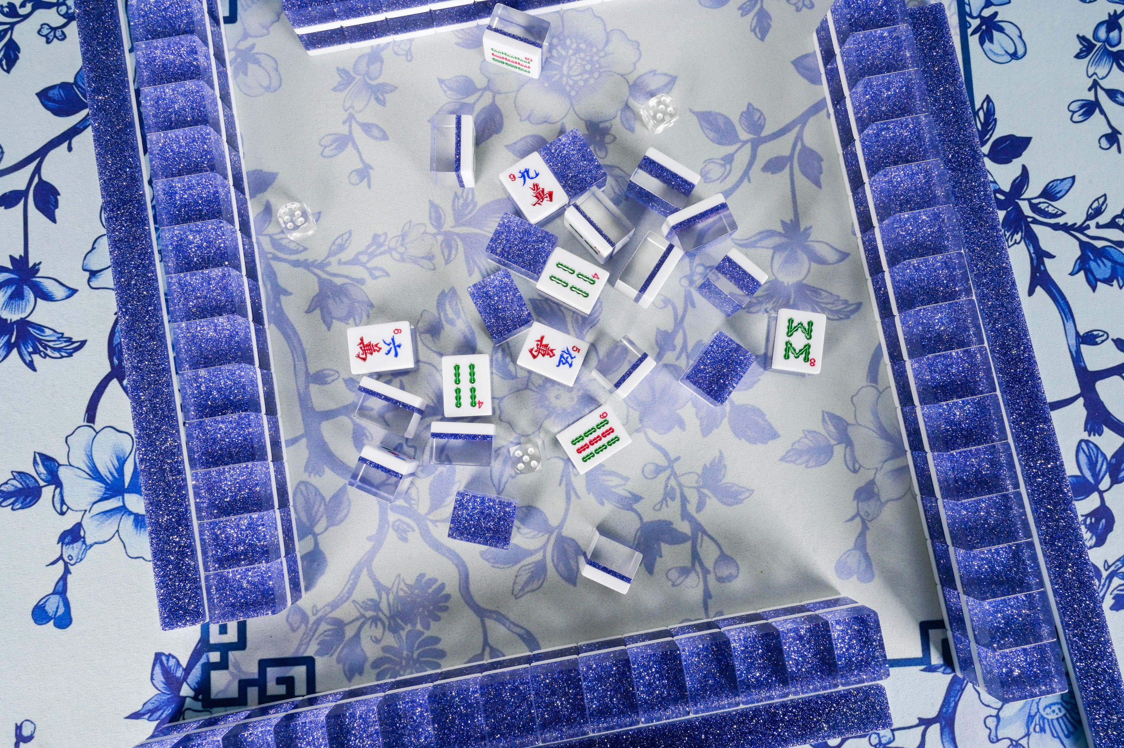 Sapphire Sparkle Mahjong Set