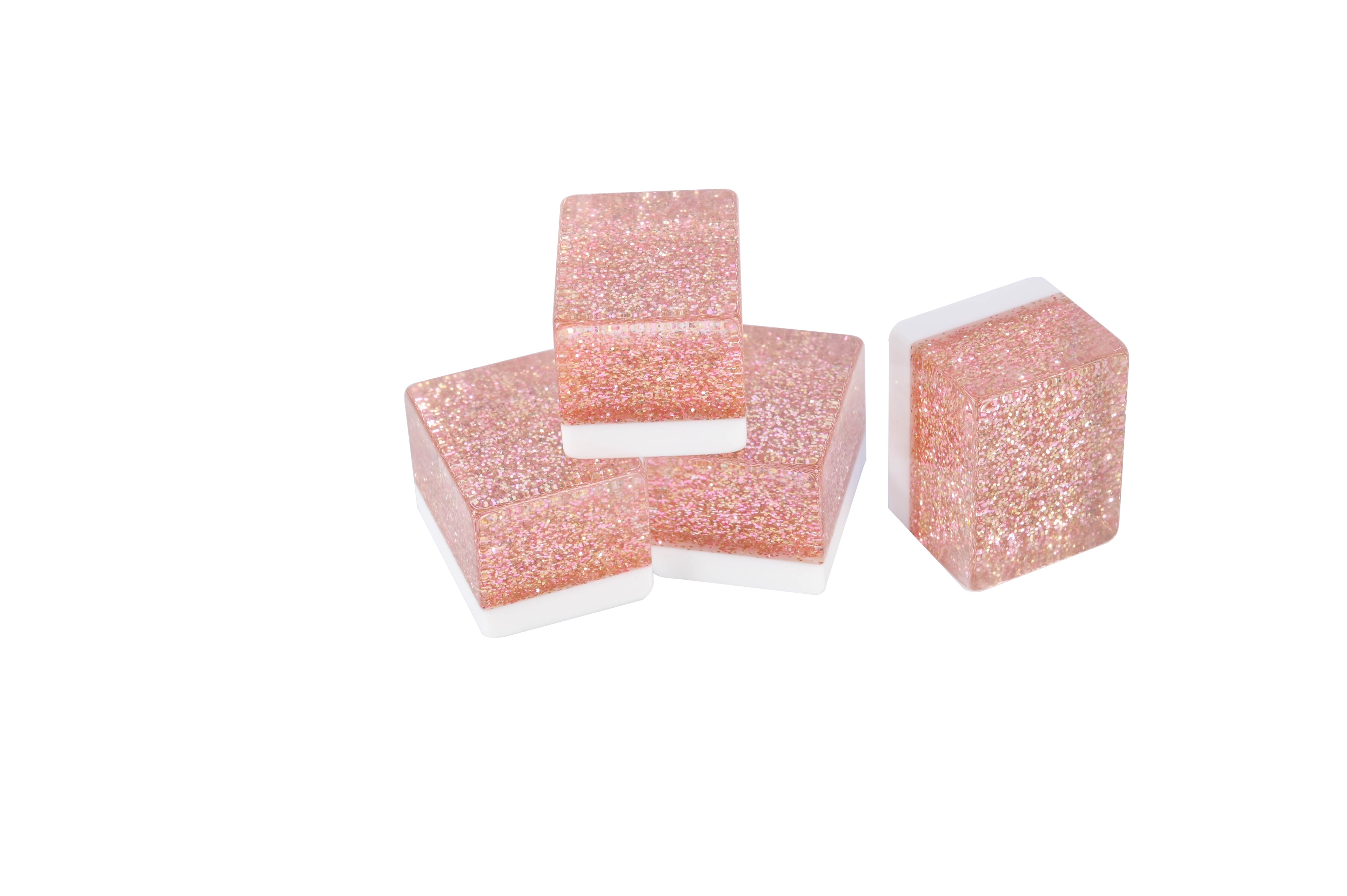 Rose Gold Sparkle Mahjong Set