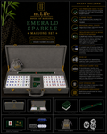 Emerald Sparkle Mahjong Set