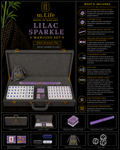 Lilac Sparkle Mahjong Set