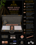 Rose Gold Sparkle Mahjong Set