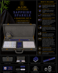 Sapphire Sparkle Mahjong Set
